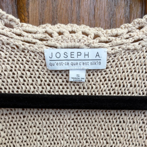 Women’s Open Knit Short Sleeve Cardigan S Cottagecore Coastal Grandma Boho - Picture 2 of 13